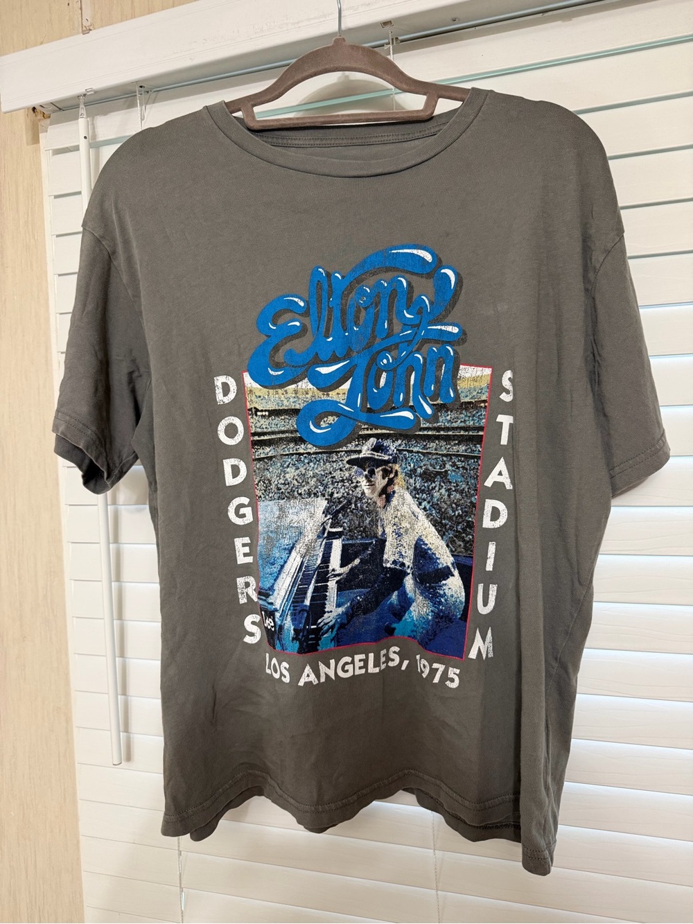 Elton John Dodgers Stadium Los Angeles 1975 T-Shirt